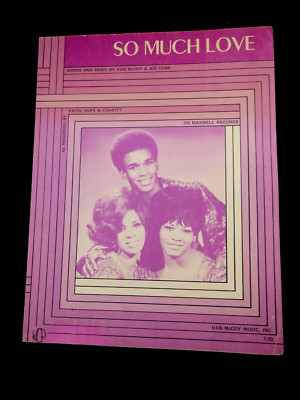 FAITH HOPE & CHARITY, Van McCoy ''So Much Love'' 1970 Sheet Music Only 1 on Ebay