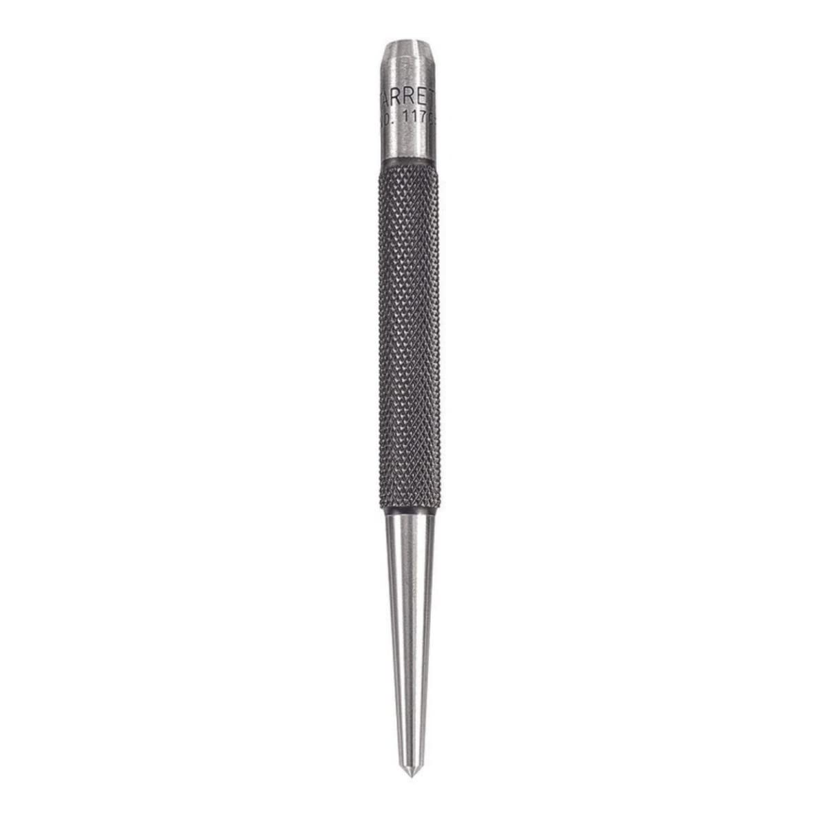Steel Center Punch with round Shank and Knurled Finger Grip - Hardened