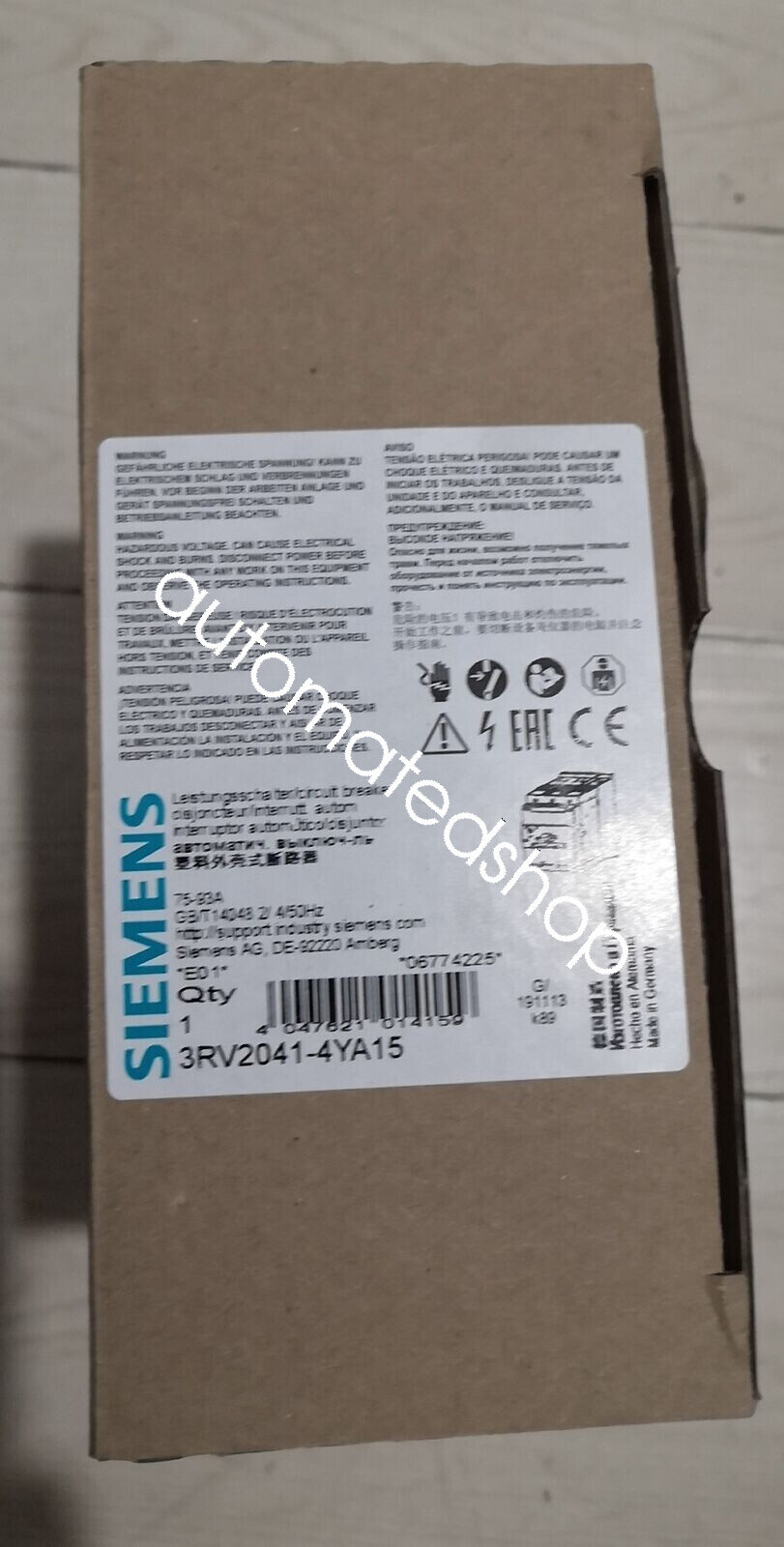1PCS NEW breaker 3RV2041-4KA10 shipping DHL or FedEX #F22