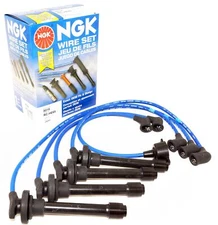 Genuine NGK 8019 Spark Plug Wire Set 7mm Blue RC-HE65 fits Honda Prelude 2.2L