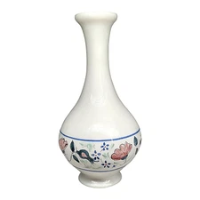 Vintage Buchan Scottish Stoneware Blue Green Floral Ceramic Bud Vase 333 46