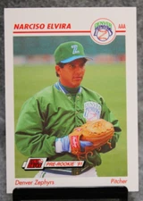 1991 Line Drive Narciso Chicho Elvira Pre-Rookie Card #136 Denver Zephyrs