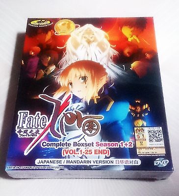 Fate Zero The Complete Anime Tv Season 1 Plus 2 Ep 1 25 End Ost Dvd Box Set Ebay