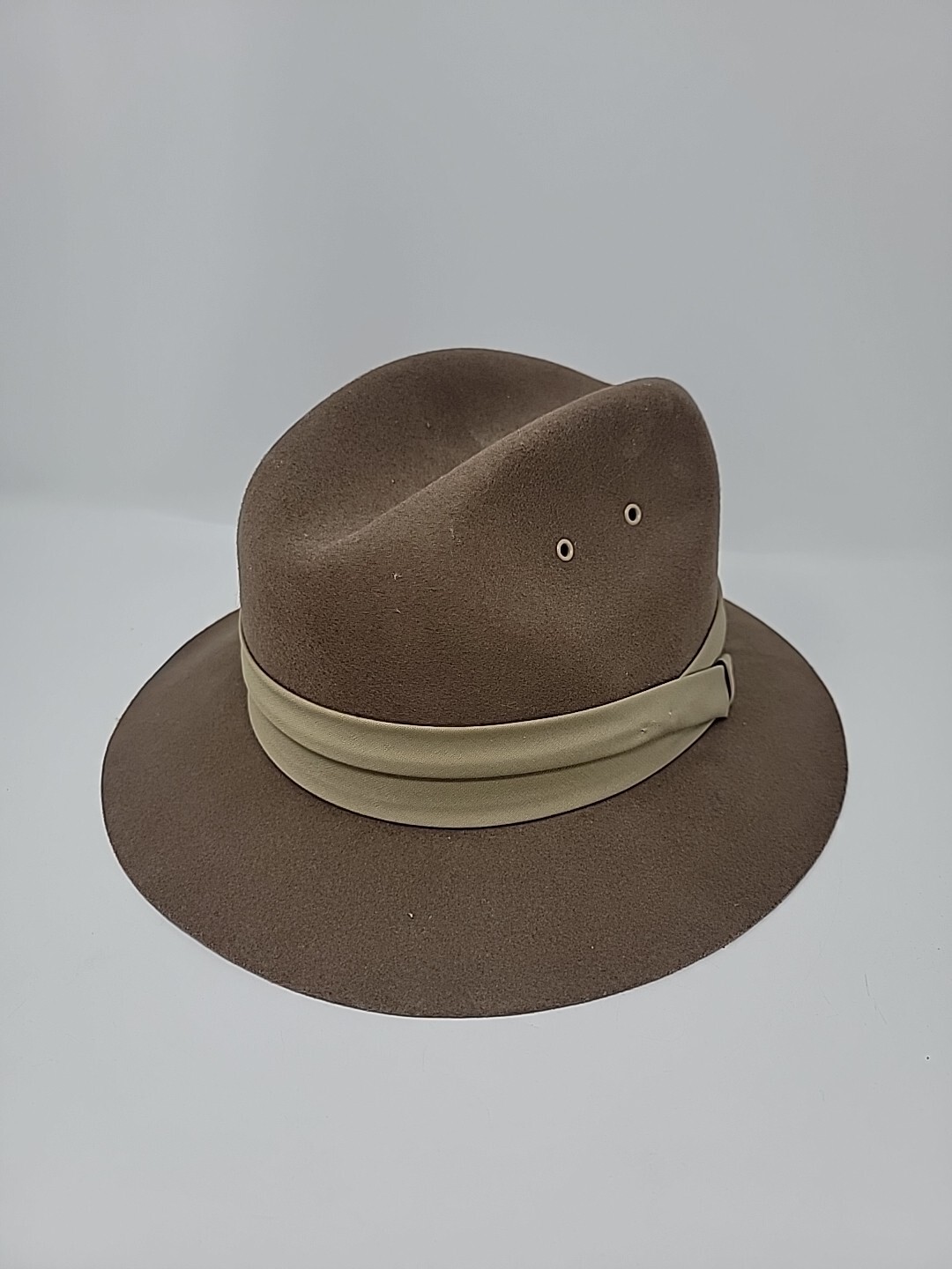 Bollman Fedora Hat 100% Wool Mens XL Brown Designer Collection 5923-image
