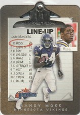 RANDY MOSS 2001 FLEER GAMETIME LINEUP INSERT #2 MINNESOTA VIKINGS