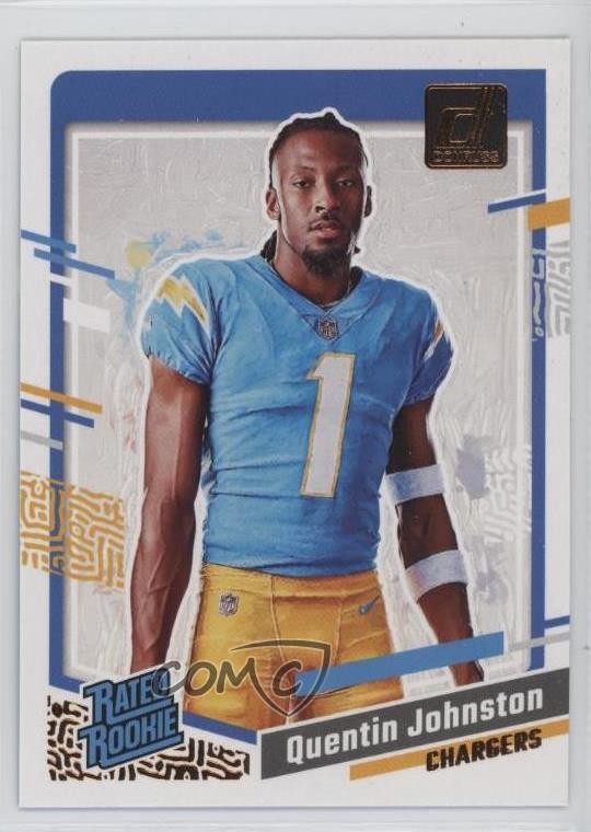 2023 Panini Donruss Rated Rookie Portrait Quentin Johnston #8 RC 09wc