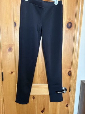Three Eighty Two Leggings Medium Black Elastic Waist  Versatile Size L NWT