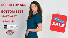 New Dickies / Medgear Scrubs Scrub Sets Top  Bottom  1.99  up 