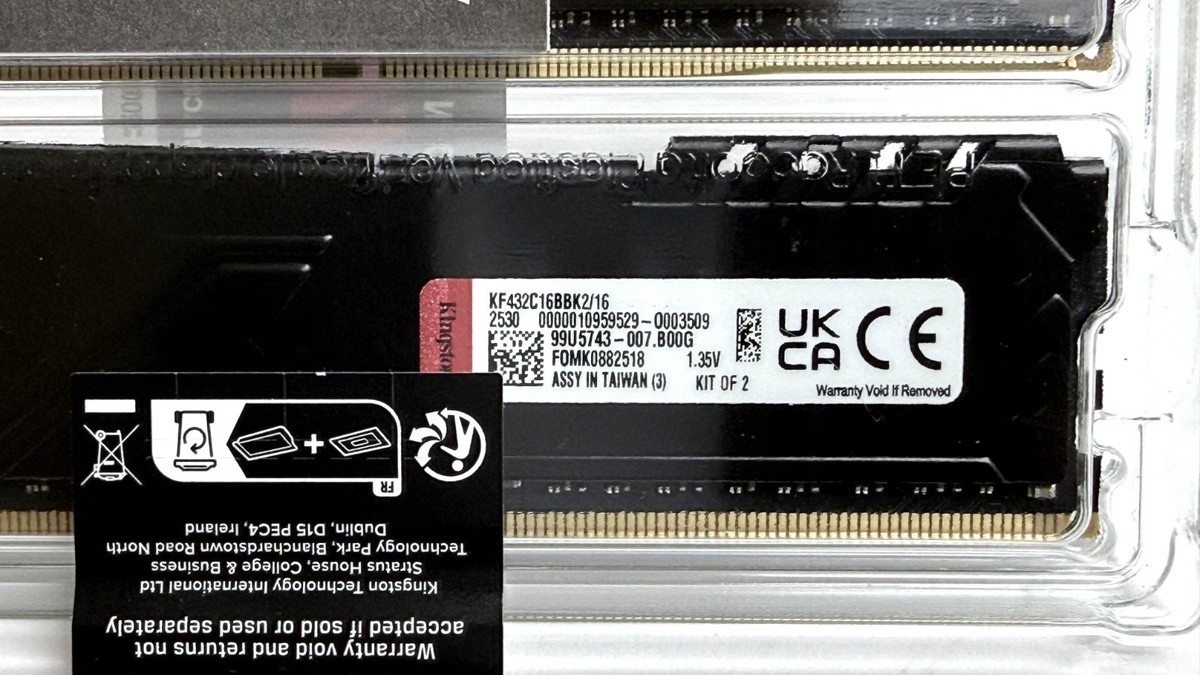 Kingston FURY Beast 16GB (2 x 8GB) PC4-25600 (DDR4-3200) UDIMM