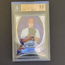 2010 Bowman Sterling Topps Shelby Miller Cardinals Purple Refractor /10 BGS 9.5