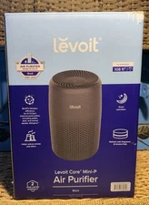 Levoit Mini-P Air Purifier Black: 3 Settings, Electric, 100-300 sq. ft.