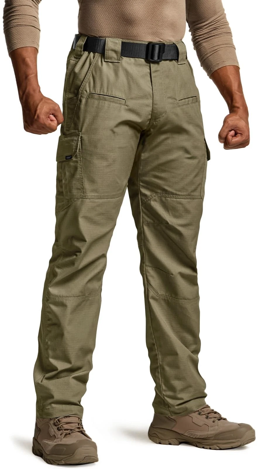 Men's Tactical Pants, Water Resistant Ripstop Cargo Pants, Lightweight EDC Wo...