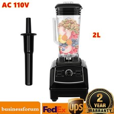 Heavy Duty Commercial Grade Countertop Blender with 8-Cup Glass Jar, Black 2200W