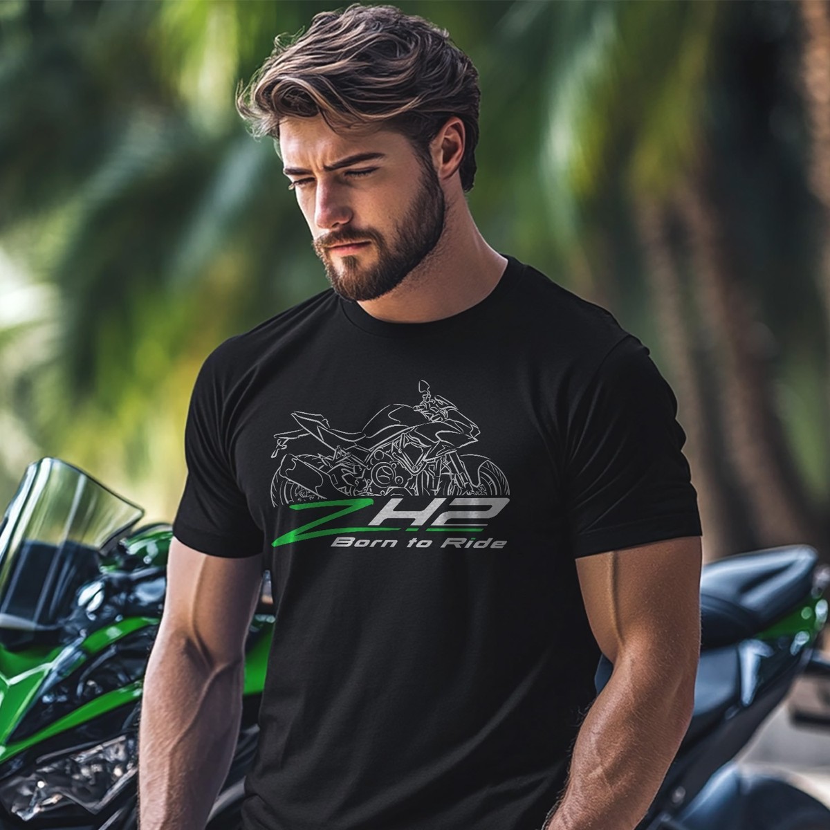 Kawasaki Z H2 2020-2025 - Motorcycle T-Shirt for Riders | eBay