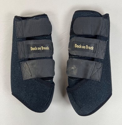 Back on Track Black Classic Therapeutic Exercise Support Boots (Size M - Hinds)