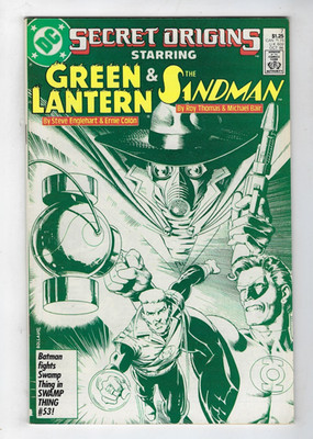 Secret Origins # 7 DC Comics Green Lantern & The Sandman 1986 VF