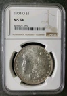 1904 O $1 Morgan Silver Dollar NGC MS64