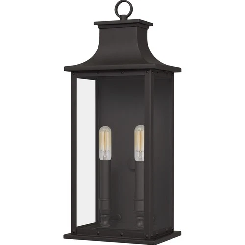 Quoizel ABY8408 Abernathy 2 Light 20" Tall Outdoor Wall Sconce - Bronze - Picture 1 of 12