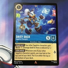 Daisy Duck Sapphire Champion 158/204 Whispers in the Well Disney Lorcana M/NM R