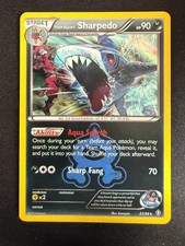 TEAM AQUAS SHARPEDO 21/34 DOUBLE CRISIS ENGLISH POKEMON CARD TCG HOLO