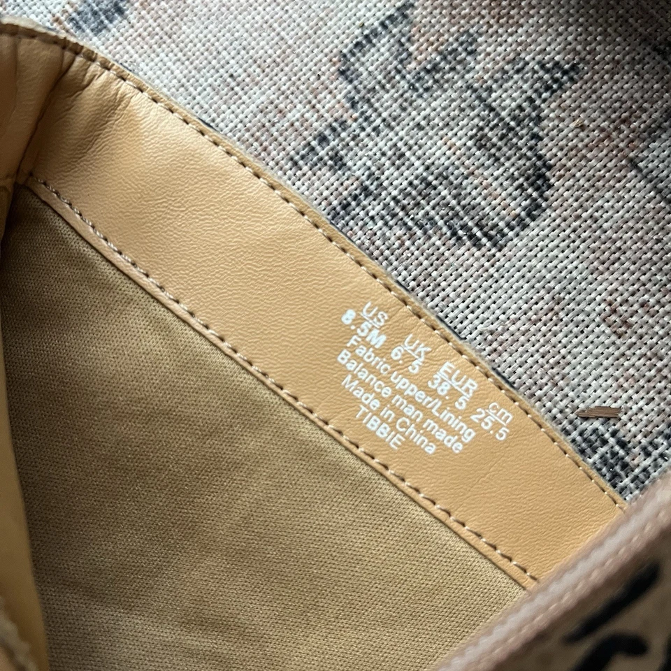 Carlos by Carlos Santana Mujer Tibbie Botín Leopardo Tacón Bloque Talla 7.5 Foto 4 de 4