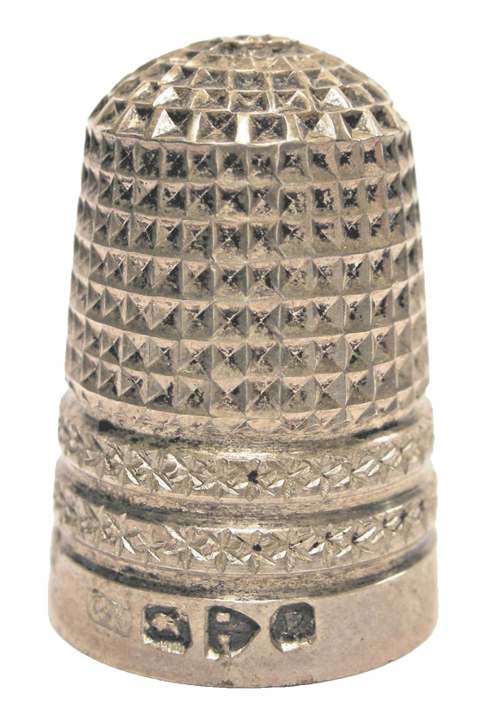 Antique Sterling Silver Thimble by Charles Horner  Hallmarked 1900  Rd 73626