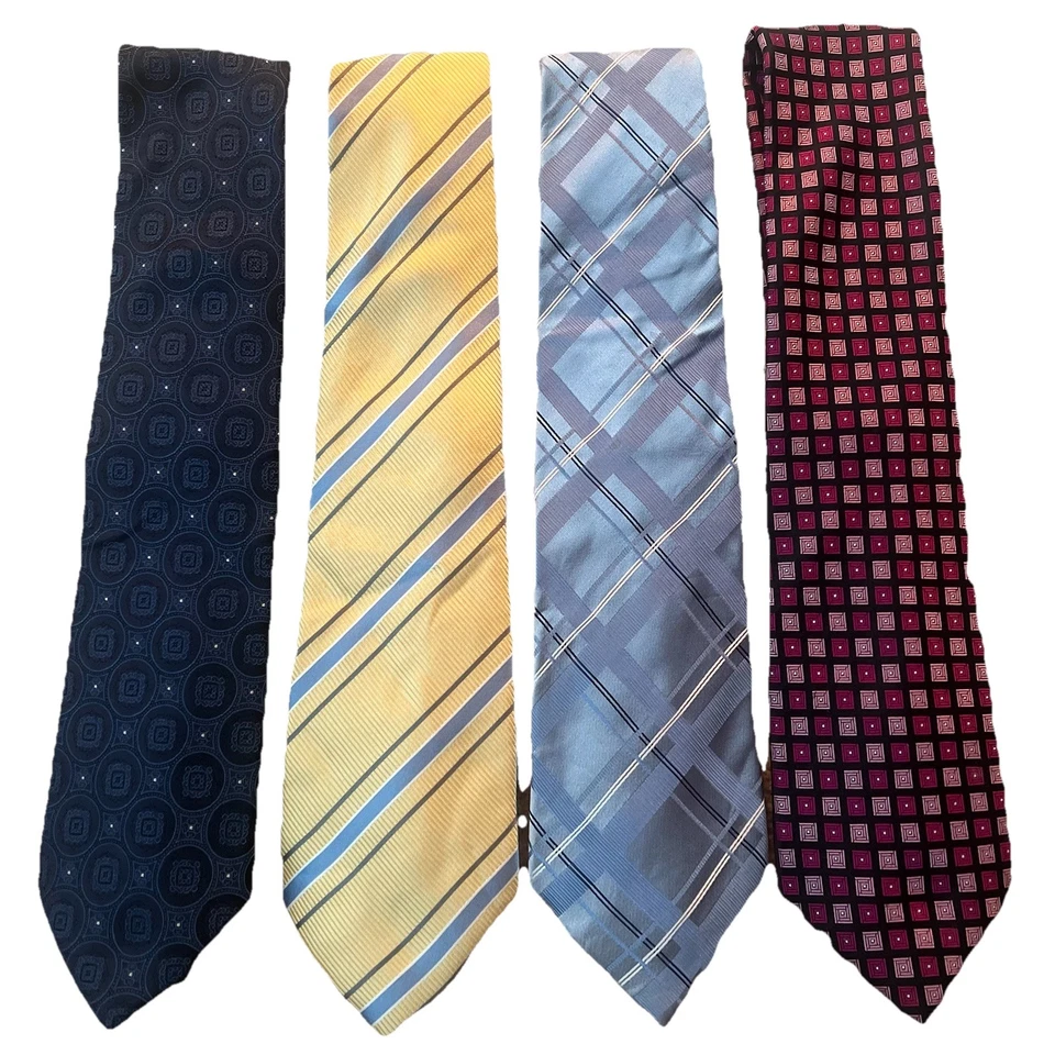 Lote de 4 corbatas de seda Donald J Trump barra de oro colección exclusiva Foto 2 de 4