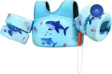HeySplash Swim Vest for Kids, Toddler Pool Floaties Fit 22-30-40-50-60-66 Lbs,