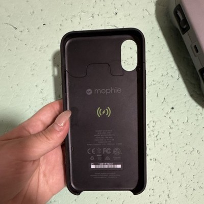 mophie Battery Case for iPhone X/XS Black Wireless Charging Qi