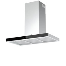 Cooker Hood Box Touch Control GHBH90ASBL Brushed Stainless Steel Effect (W)90cm