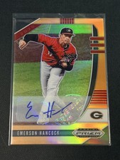 2020 Panini Prism Draft Picks - Emerson Hancock PDP6 Neon Orange Auto #/20