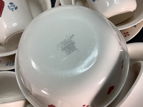 Corelle HOMETOWN 20 Dishes Mixed Lot 6 Mugs, 6 Cereal/Soup Bowls, 8 Bread Plates - Picture 12 of 19