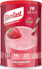 Image of SlimFast Strawberry Flavour, 16 Servings, 584 g