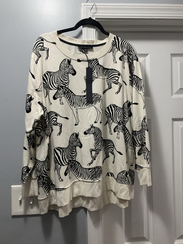 2X Jane And Delaney 2x Zebra Shirt Top NEW