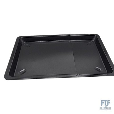 CARE+PROTECT   Ausziehbares Backblech / Schwarzes Universal Backofenblech -Delle