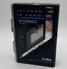Aiwa HS-J35 stereo radio cassette recorder nero PER PARTI usato walkman vintage