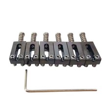 6 St&uuml;ck E-Gitarre Steg Sattel Zinklegierung S&auml;ttel mit Schraubenschl&uuml;ssel Schlitz