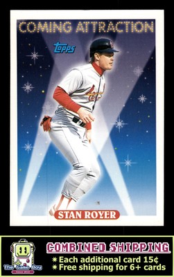 1993 Topps #820 Stan Royer St. Louis Cardinals