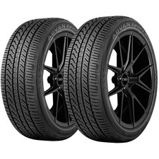 Qty 2 22545r17 Yokohama Advan Sport As 94w Xl Black Wall Tires