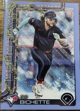 2025 Topps Holiday #H45 Bo Bichette Light Blue & White Glitter -  Blue Jays