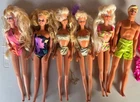 Lot of 6 Vintage 1980’s & ‘90’s Beach Swimsuit Themed Barbie Dolls & Ken