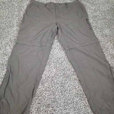 The North Face Paramount Pants Mens 40 (38x29.5) Beige/Taupe Cargo Convertible 