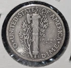 1939 VF Mercury 10c Coin,  Silver  W/ 25C COMBINED SHIPPING