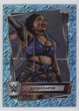2025 Topps Chrome WWE Aqua Shimmer Refractor /199 Kayden Carter #186 16tx