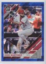 2019 Panini Donruss Optic Blue Cracked Ice Prizm 5/7 Jose Martinez #144 10yu