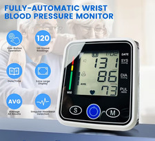 Wrist Blood Pressure Monitor Automatic Large LCD Display Adjustable Cuff 2026 Mo