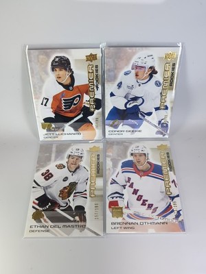 Lot Hockey Card (4) 2024-25 Premier Rookies Gold #/199 Luchanko Geekie Othmann