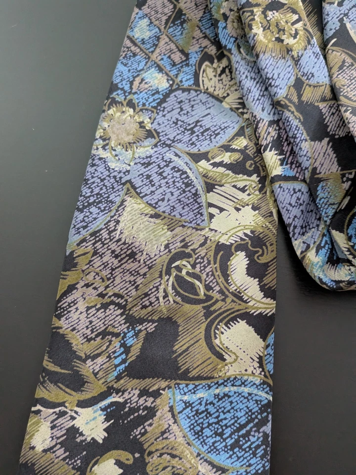 Corbata Paco Rabanne Estampado Floral Tropical Vintage Foto 3 de 4