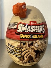 ZURU SMASHERS Dino Island Orange Dinosaur Head Nano Egg Ages 3 NEW