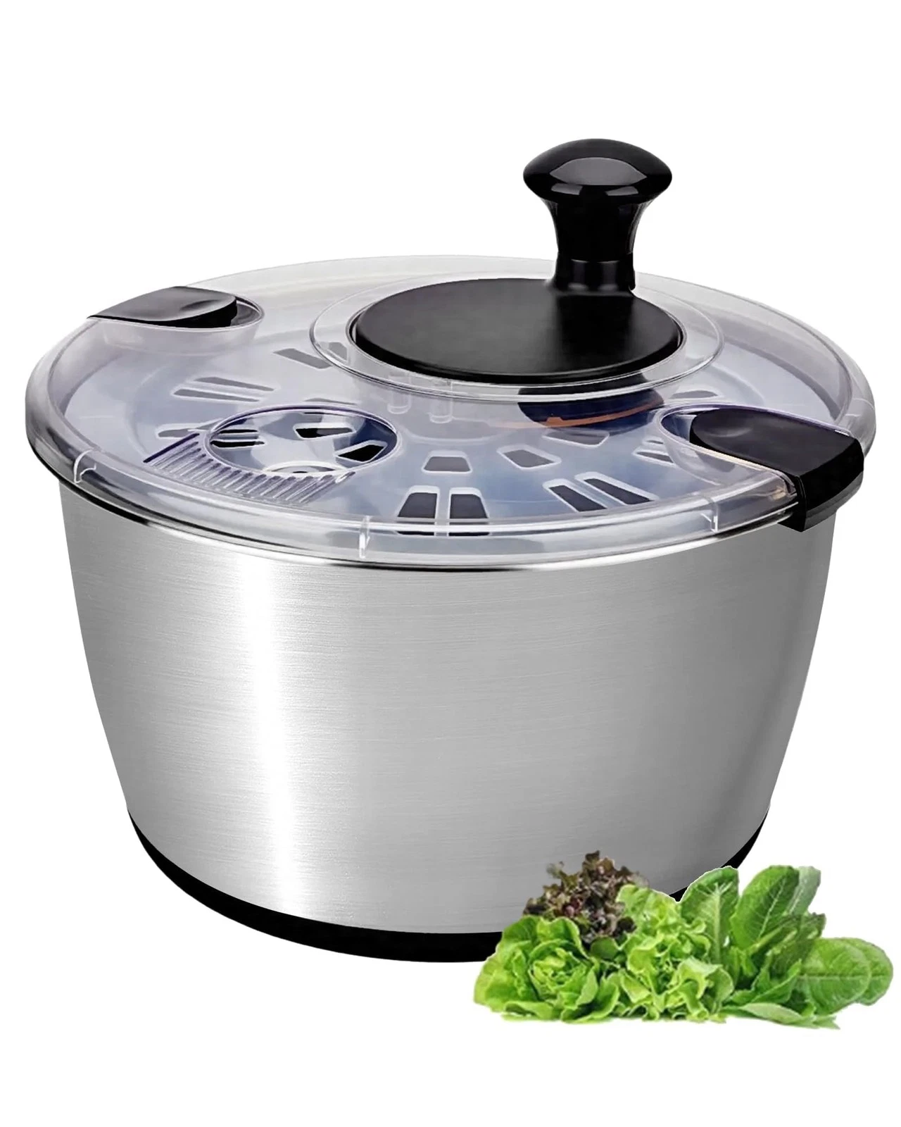 Stainless Steel Salad Spinner, 6.34Qt Large Lettuce Dryer, BPA-Free Vegetable...
Opens in a new wind